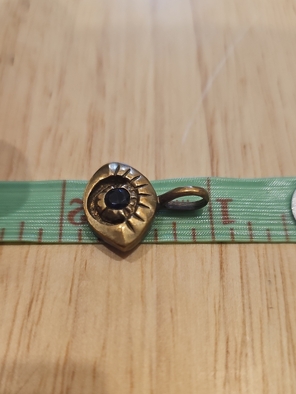 Gorgeous solid brass Third Eye / All-Seeing Eye protective talisman pendant - Picture 8 of 9